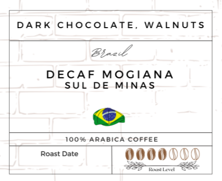 Brazil: Decaf Mogiana, Sul de Minas Single Serve Pod