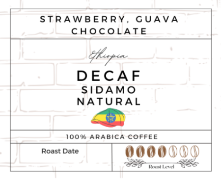 Ethiopia: Decaf Sidamo Natural Single Serve Pod